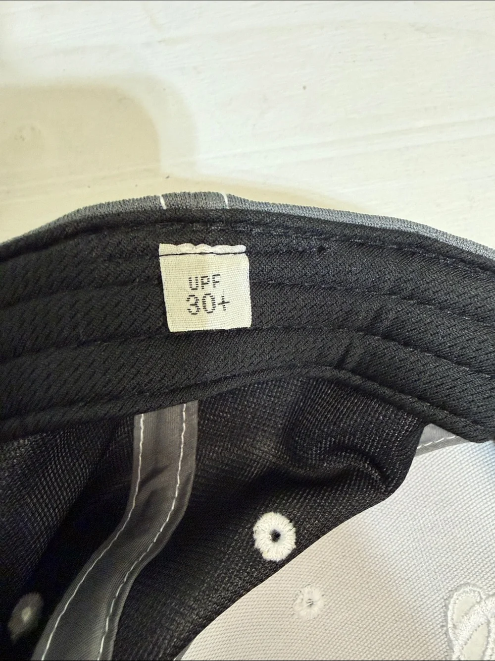 Men's Gray AHEAD Embroidered UPF 30+ Baseball Cap